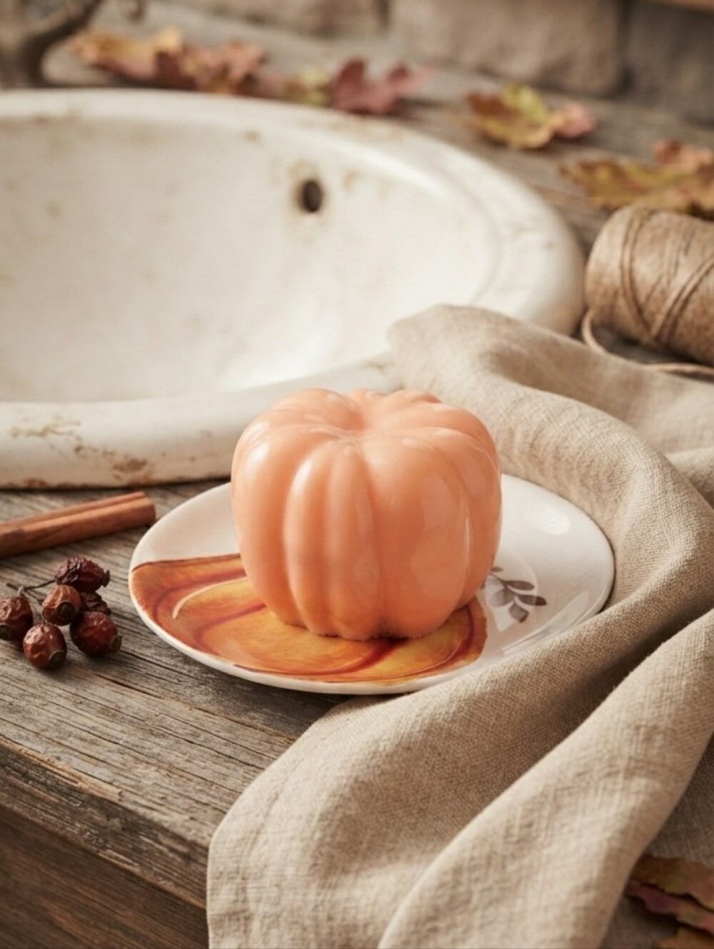 Decorative Pumpkin Fragrance-Shaped Goats Milk Soap -